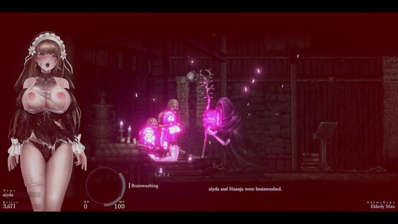 Scene from Sinisistar2 - sinisistar2-lilia-haanja-defeated-by-mage-and-got-captured