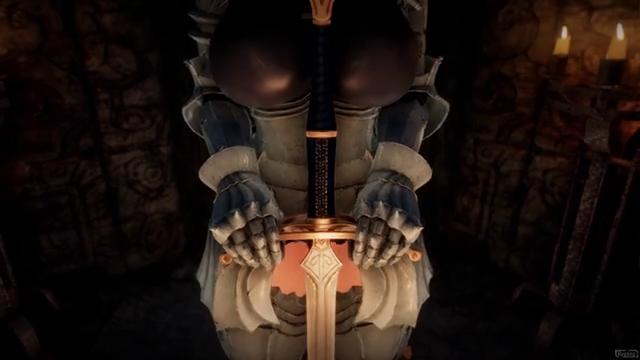 Scene from Skyrim - skytim-three-girls-defeated-and-captured-by-falmers-in-holy-temple