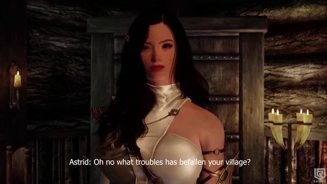 Scene from Skyrim - skytim-two-heroines-fail-to-save-village-girls-captured-by-falmers-and-golems